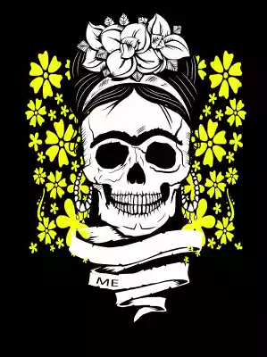 vectores plantilas DÍA DE MUERTOS,CARICATURA,FRIDA KAHLO,